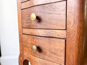 A Pair Of Vintage French Miniature Bedside Tables