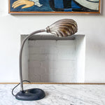 Load image into Gallery viewer, Vintage Scalloped Table Lamp In Chrome
