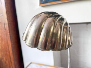 Vintage Scalloped Table Lamp In Chrome