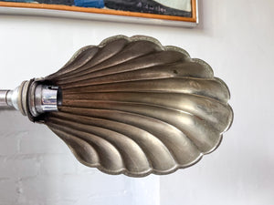 Vintage Scalloped Table Lamp In Chrome