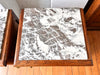 A Pair Of Continental Bedside Cabinets With Marble Tops