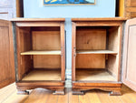 Load image into Gallery viewer, A Pair Of Continental Bedside Cabinets With Marble Tops
