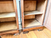 A Pair Of Continental Bedside Cabinets With Marble Tops