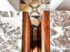 A Pair Of Continental Bedside Cabinets With Marble Tops