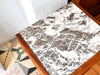 A Pair Of Continental Bedside Cabinets With Marble Tops