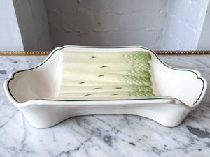 Large Vintage Ceramic Asparagus Serving Dish