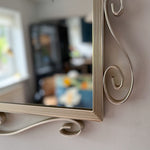 Load image into Gallery viewer, Mid-Century Belgian Chrome Bevelled Wall Mirror
