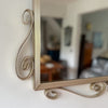 Mid-Century Belgian Chrome Bevelled Wall Mirror