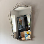 Load image into Gallery viewer, Mid-Century Belgian Chrome Bevelled Wall Mirror
