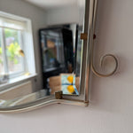 Load image into Gallery viewer, Mid-Century Belgian Chrome Bevelled Wall Mirror
