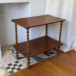 Load image into Gallery viewer, French Antique Side Table With Spindle Supports

