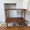 French Antique Side Table With Spindle Supports