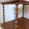 French Antique Side Table With Spindle Supports