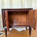 Load image into Gallery viewer, Pair Of Italian Mid Century Burl Walnut Bedside Cabinets Attributed To Paolo Buffa
