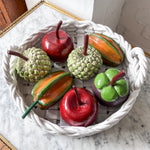 Load image into Gallery viewer, Vintage Painted Wooden Fruit Ornament
