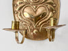 A Pair Of Large Swedish Brass Candle Sconces