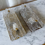 Load image into Gallery viewer, ON HOLD - Pair of mid-century Carl Fagerlund For Orrefors Glass And Brass Light Sconces (circa 1960s)
