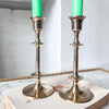 A Pair Of Vintage Brass Candlesticks