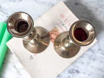 Load image into Gallery viewer, A Pair Of Vintage Brass Candlesticks
