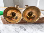 Load image into Gallery viewer, A Pair Of Vintage Brass Candlesticks
