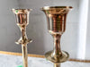 A Pair Of Vintage Brass Candlesticks