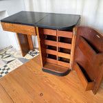 Load image into Gallery viewer, Art Deco Burl Walnut Desk / Dressing Table

