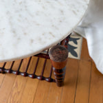 Load image into Gallery viewer, Vintage Bobbin Side Table With Marble Top
