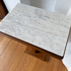 Art Deco Walnut Side Table With Marble Top