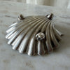 Silver Plated Vintage Clam Shell Trinket Dish