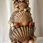 Load image into Gallery viewer, Vintage Handmade Shell Encrusted Table Lamp
