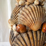 Load image into Gallery viewer, Vintage Handmade Shell Encrusted Table Lamp
