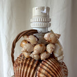 Load image into Gallery viewer, Vintage Handmade Shell Encrusted Table Lamp
