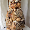 Vintage Handmade Shell Encrusted Table Lamp