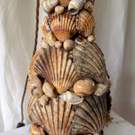 Load image into Gallery viewer, Vintage Handmade Shell Encrusted Table Lamp
