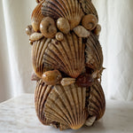 Load image into Gallery viewer, Vintage Handmade Shell Encrusted Table Lamp
