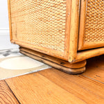 Load image into Gallery viewer, Italian Mid Century Bamboo And Rattan Cabinet / Sideboard
