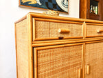 Load image into Gallery viewer, Italian Mid Century Bamboo And Rattan Cabinet / Sideboard
