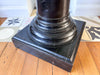 Antique Black Painted Wooden Pedestal / Pillar Stand