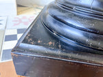 Load image into Gallery viewer, Antique Black Painted Wooden Pedestal / Pillar Stand
