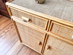 Load image into Gallery viewer, Italian Mid Century Bamboo And Rattan Cabinet / Sideboard
