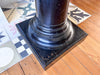 Antique Black Painted Wooden Pedestal / Pillar Stand