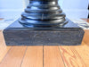 Antique Black Painted Wooden Pedestal / Pillar Stand