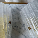 Load image into Gallery viewer, Mid-century Italian Murano Glass Shield Wall Sconces Attributed To Barovier &amp; Toso
