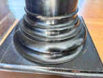 Load image into Gallery viewer, Antique Black Painted Wooden Pedestal / Pillar Stand
