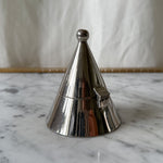 Load image into Gallery viewer, Vintage Chrome Aldo Rossi Alessi Style Candle Holder
