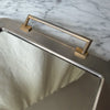 Vintage Mirrored Tray With Gilded Handles