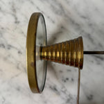 Load image into Gallery viewer, Mid Century Italian Brass and Glass Coat Hook Attributed To Fontana Arte
