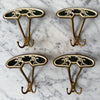 Mid Century Italian Brass Floral Coat Hook