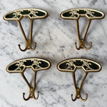 Load image into Gallery viewer, Mid Century Italian Brass Floral Coat Hook
