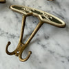 Mid Century Italian Brass Floral Coat Hook